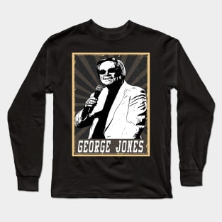 80s Style George Jones Long Sleeve T-Shirt